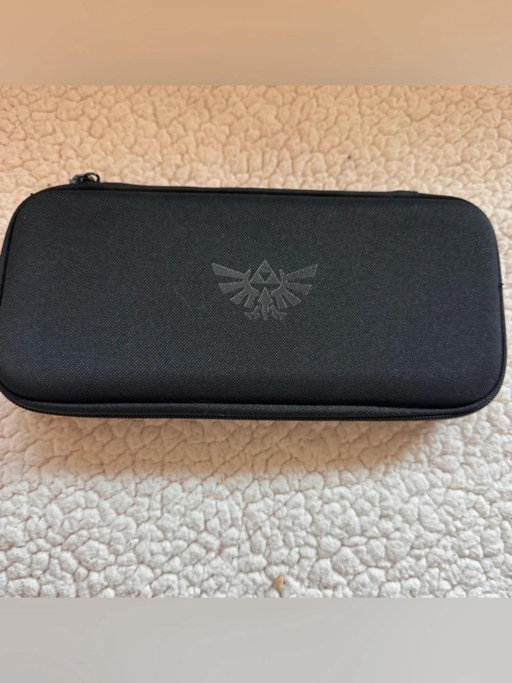 Nintendo Switch Zelda Travel Case PowerA Black Hylian Crest Carrying Case